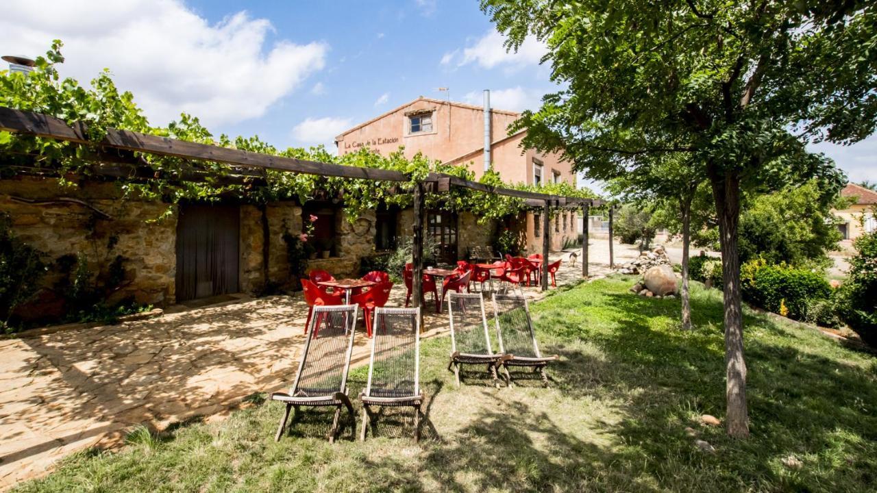 La Casa De La Estacion Otel Sarrión Dış mekan fotoğraf